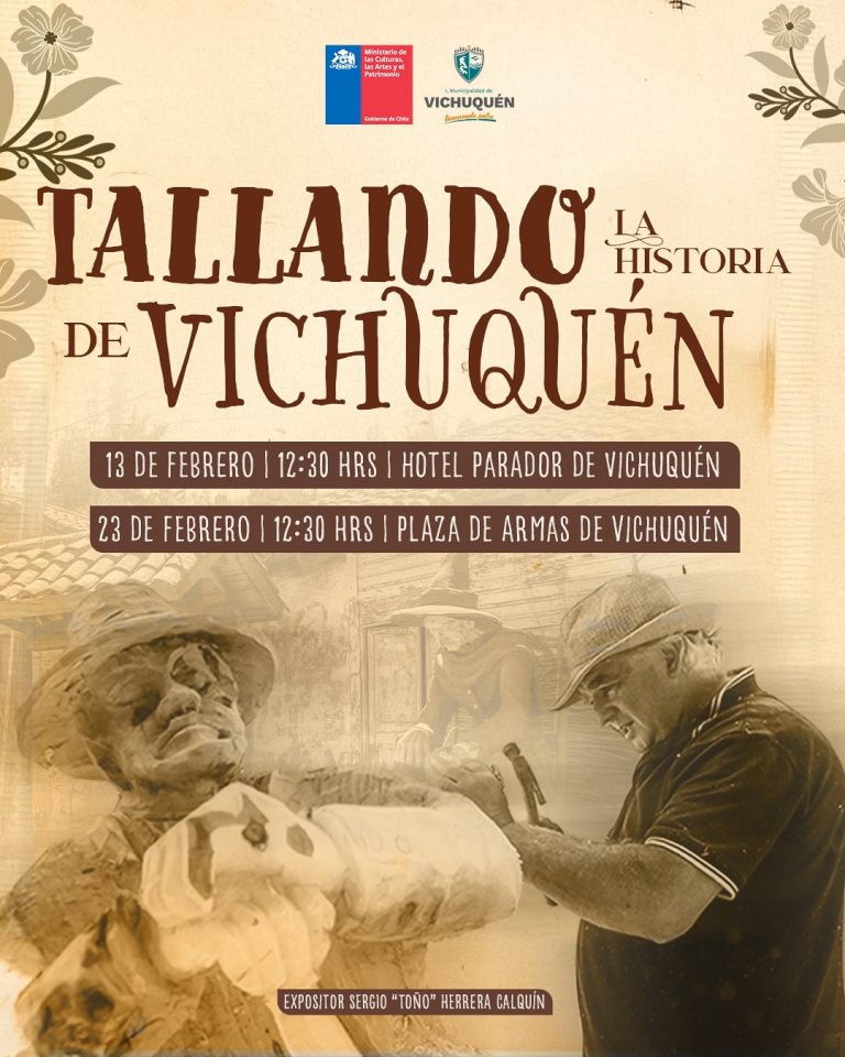 ¡LA HISTORIA DE VICHUQUÉN COBRA VIDA EN MADERA A TRAVÉS DE SUS PERSONAJES!