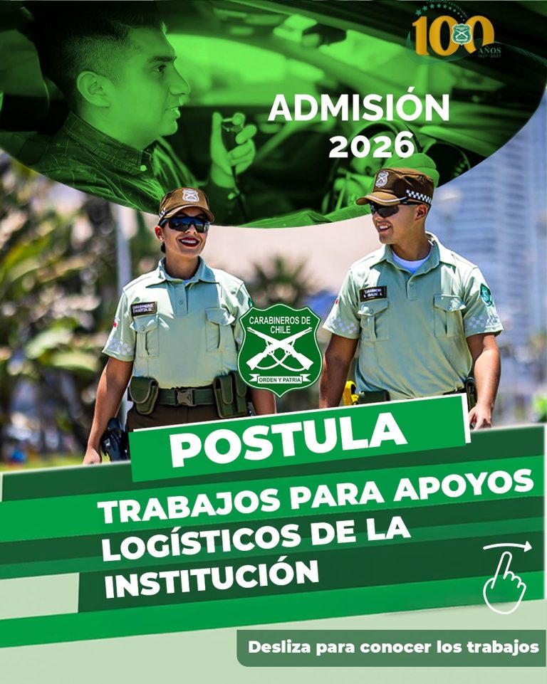 ¡Atención vecinos y vecinas de Vichuquén! Oportunidad Laboral en Carabineros de Chile