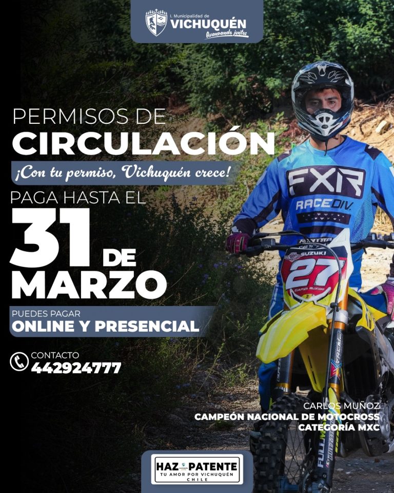 Permisos de Circulación 2026: ¡Con tu Permiso Vichuquén Crece!