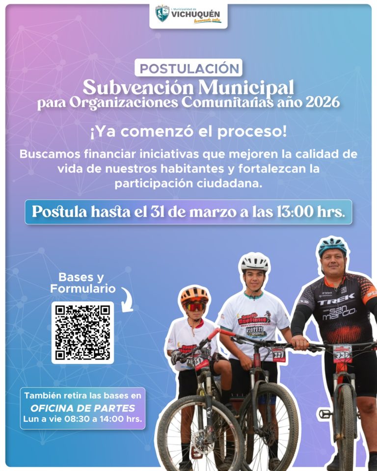 ¡Atención organizaciones de Vichuquén! En la Municipalidad queremos seguir creciendo junto a ustedes 