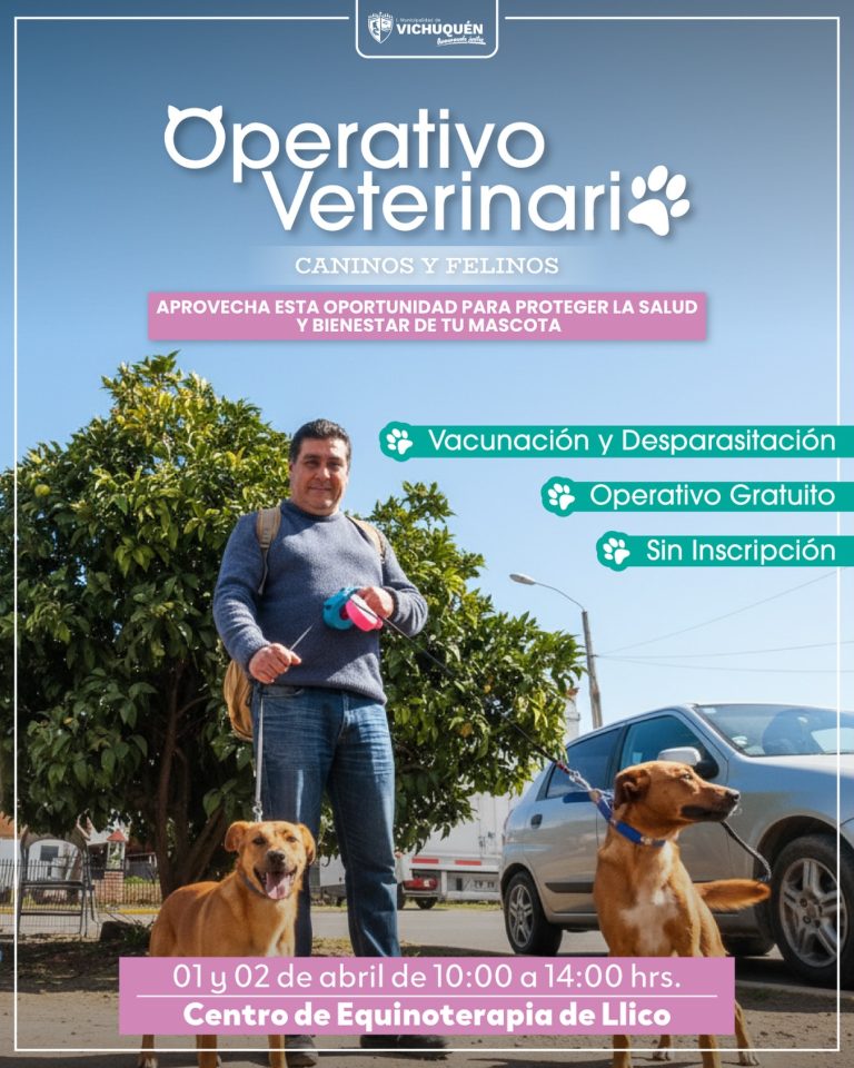 ¡Tu mascota ya tiene su cita en Llico! Operativo Veterinario Gratuito
