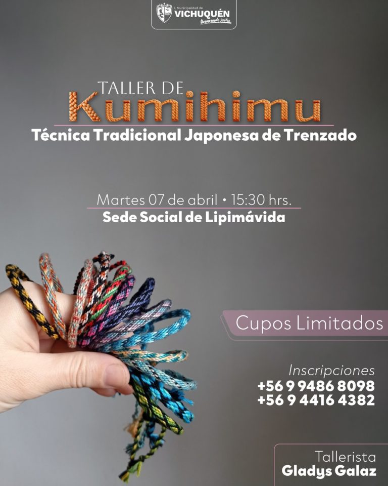 ¿Te gustaría aprender una técnica ancestral de Japón y crear tus propios accesorios coloridos? La Municipalidad de Vichuquén te invita a un taller imperdible: