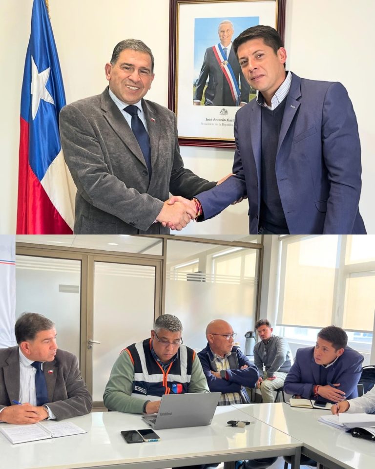 Gestiones clave por conectividad y seguridad ante el Delegado Presidencial Provincial, Óscar Águila