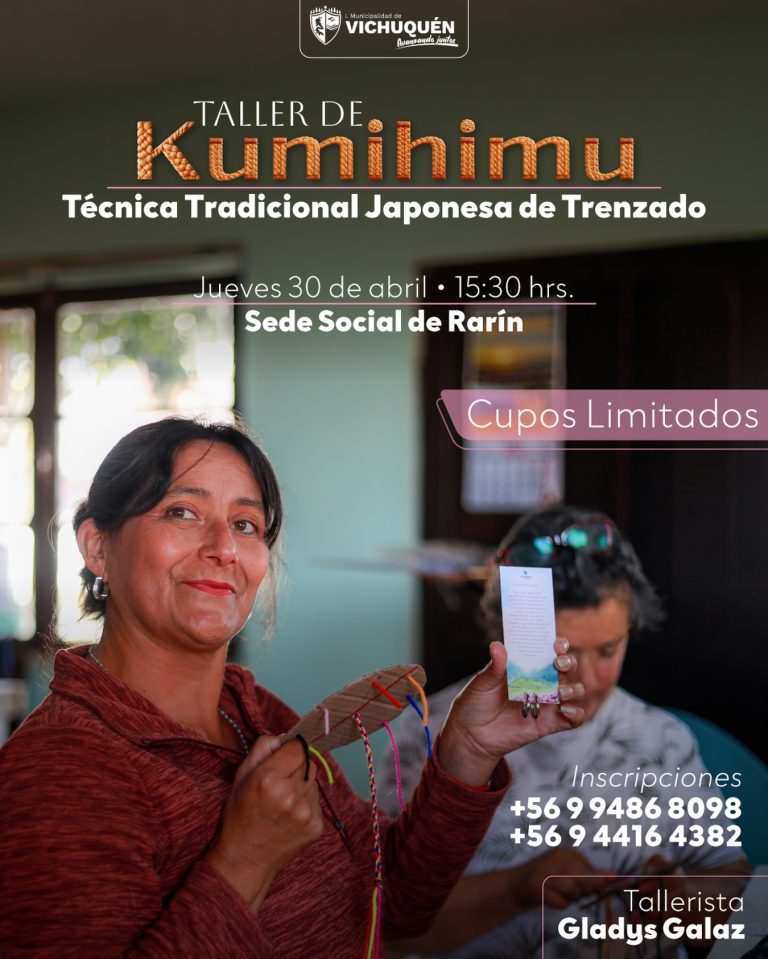 ¿Te gustaría aprender una técnica ancestral de Japón y crear tus propios accesorios coloridos? La Municipalidad de Vichuquén te invita a un taller imperdible: