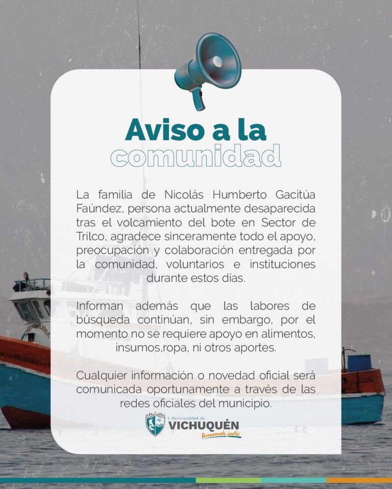 Aviso a la comunidad