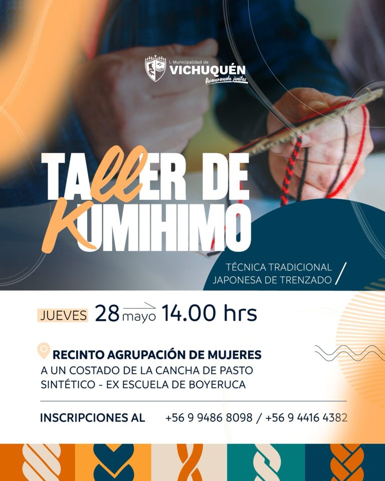 ¿Te gustaría aprender una técnica ancestral de Japón y crear tus propios accesorios coloridos? La Municipalidad de Vichuquén te invita a: