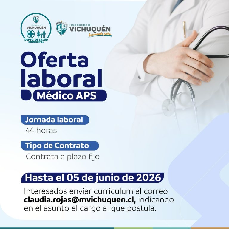 ¡OFERTA LABORAL: BUSCAMOS MÉDICO APS!