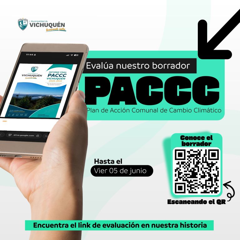 EVALÚA NUESTRO BORRADOR DEL PACCC VICHUQUÉN
