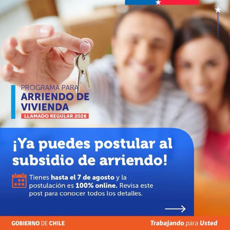 ¡Ya puedes postular al Subsidio de Arriendo Regular 2026!
