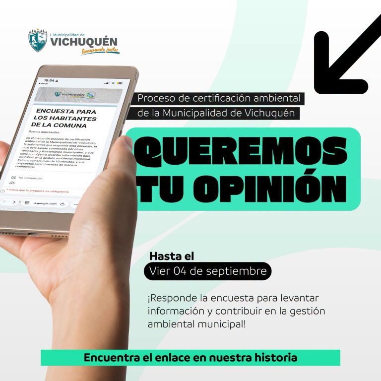 Participa en la Encuesta de Gestión Ambiental de Vichuquén