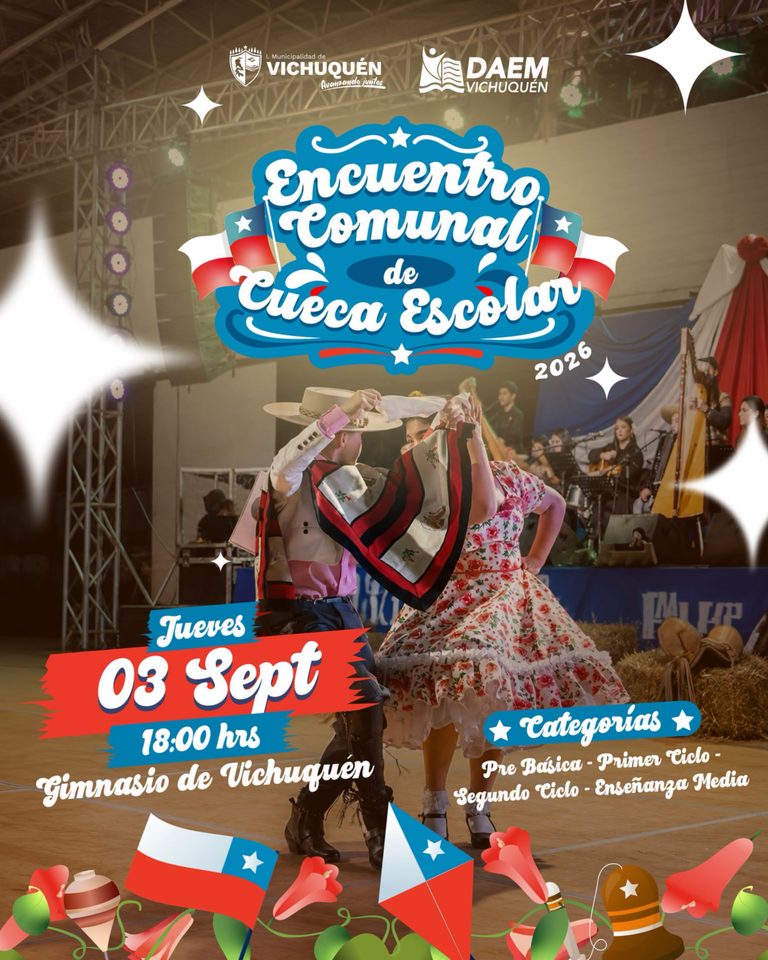 Se viene el Encuentro Comunal de Cueca Escolar 2026